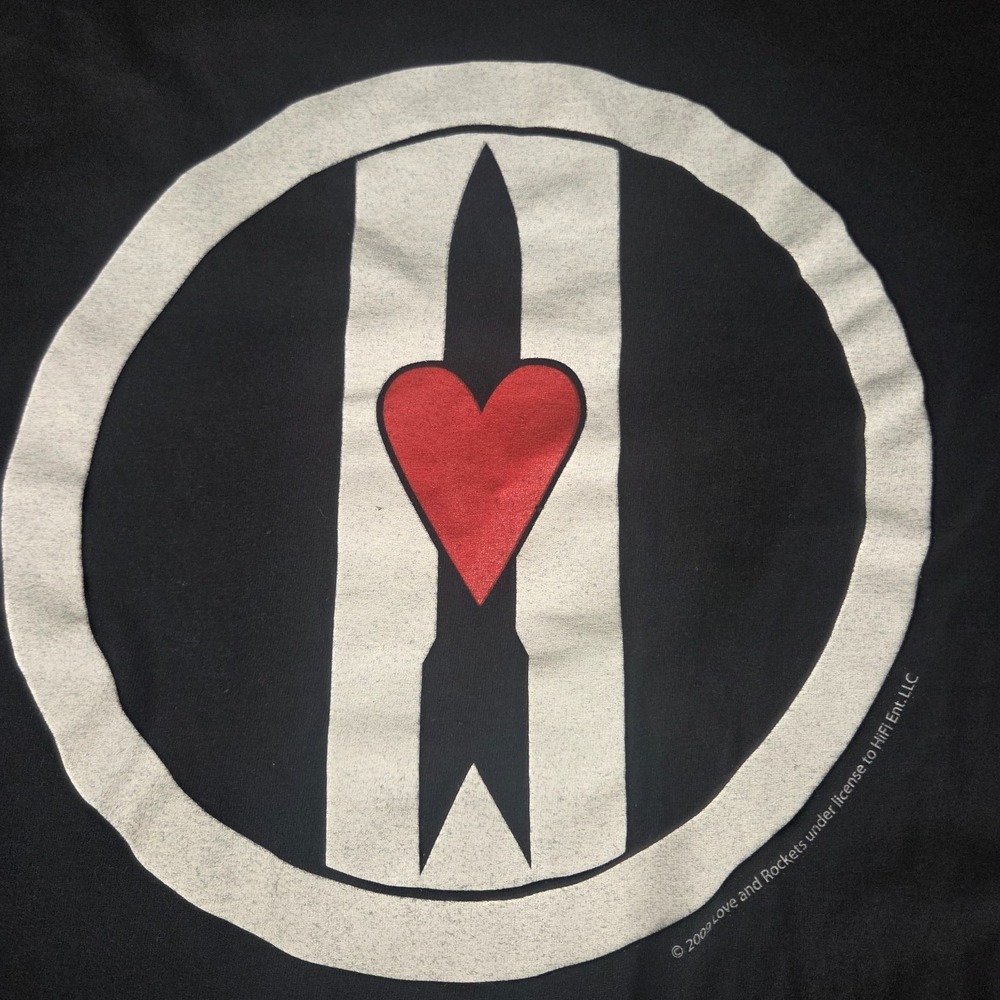 Love and Rockets T Shirt Mens L Black 2009 Band Logo Goth Alternative Rock Tee